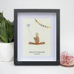 Personalized Happy Birthday Pebble Picture, Best Friend Gifts, Birthday Framed Pebble Picture, Birthday Friend Gift, Birthday Pebble Art - Image 5