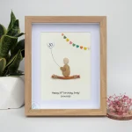 Personalized Happy Birthday Pebble Picture, Best Friend Gifts, Birthday Framed Pebble Picture, Birthday Friend Gift, Birthday Pebble Art