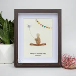 Personalized Happy Birthday Pebble Picture, Best Friend Gifts, Birthday Framed Pebble Picture, Birthday Friend Gift, Birthday Pebble Art - Image 7