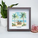 Personalized Family Seaside Beach Pebble Art, The Sea Family Pebble Painting, Gift For Mum Birthday, Mothers Day, Pebble Art Gift - Image 7