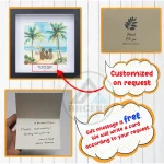 Personalized Family Seaside Beach Pebble Art, The Sea Family Pebble Painting, Gift For Mum Birthday, Mothers Day, Pebble Art Gift - Image 3