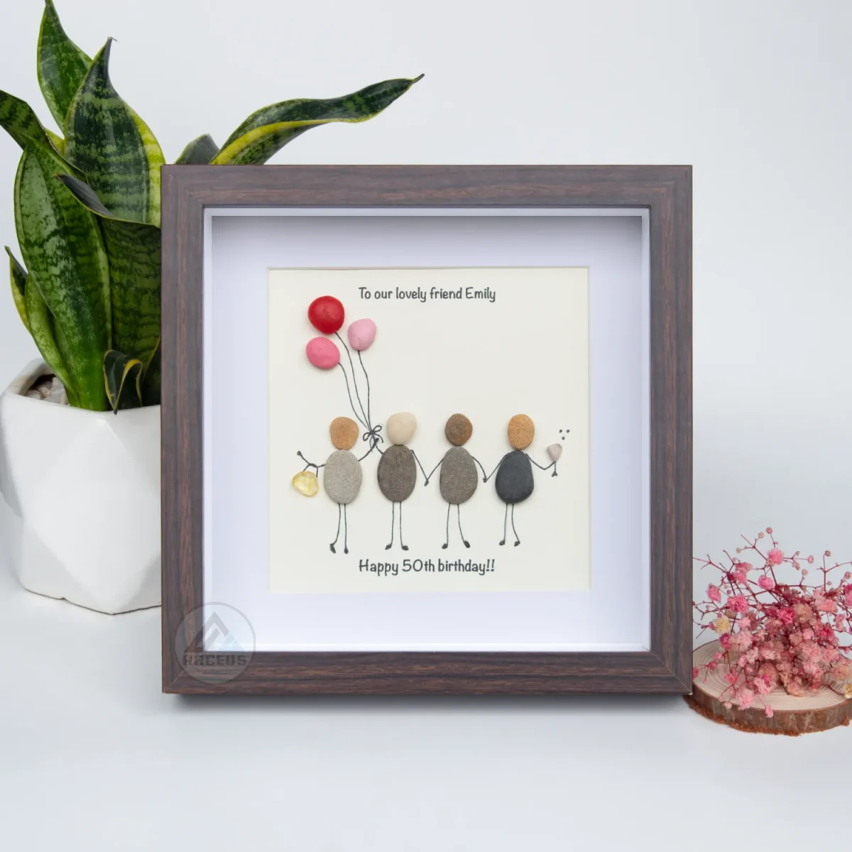 Personalized Best Friend Pebble Art, Birthday Gifts, Gifts For Best Friends, Friends Female, Best Friend Pebble Art, Pebble Art Gift - Image 6