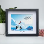 You Are My Penguin Gift, Penguin Love Pebble Art | Penguin Art For Boyfriend, Girlfriend, Husband, Wife Romantic Gift Unique - Image 5