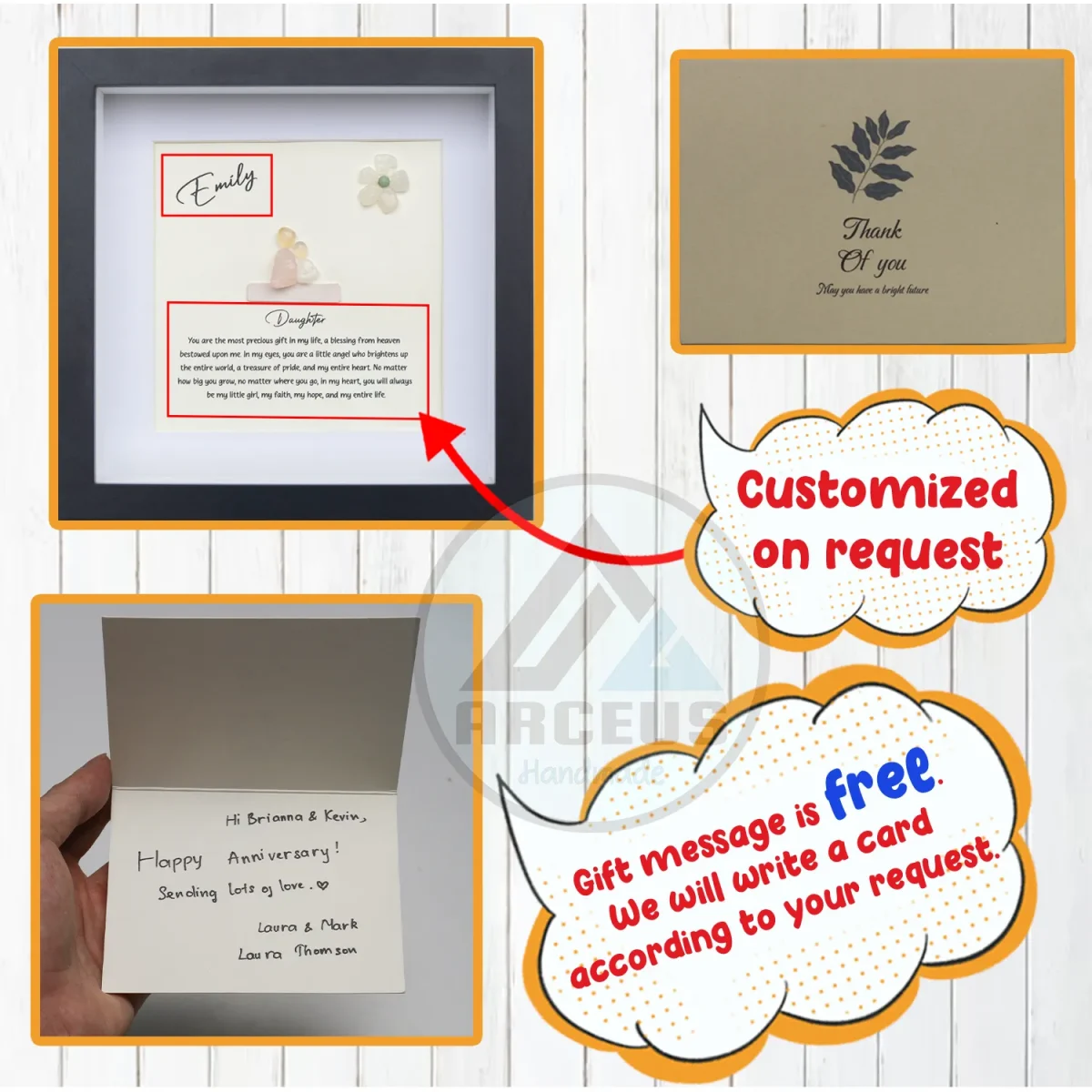 Personalized Mother's Day Gift, Mom Pebble Art, Gift For Mother Day, Mom Pebble Art, Pebble Art Gift For Mom From Daughter, Pebble Painting - Image 3