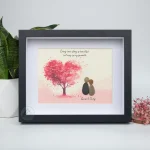 Personalized Couple Pebble Art, Wedding Gift for Couple, Anniversary Gift For Girlfriend / Wife / Husband, Pebble Painting, Pebble Art Gift - Image 2