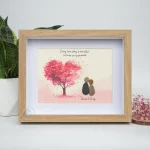 Personalized Couple Pebble Art, Wedding Gift for Couple, Anniversary Gift For Girlfriend / Wife / Husband, Pebble Painting, Pebble Art Gift