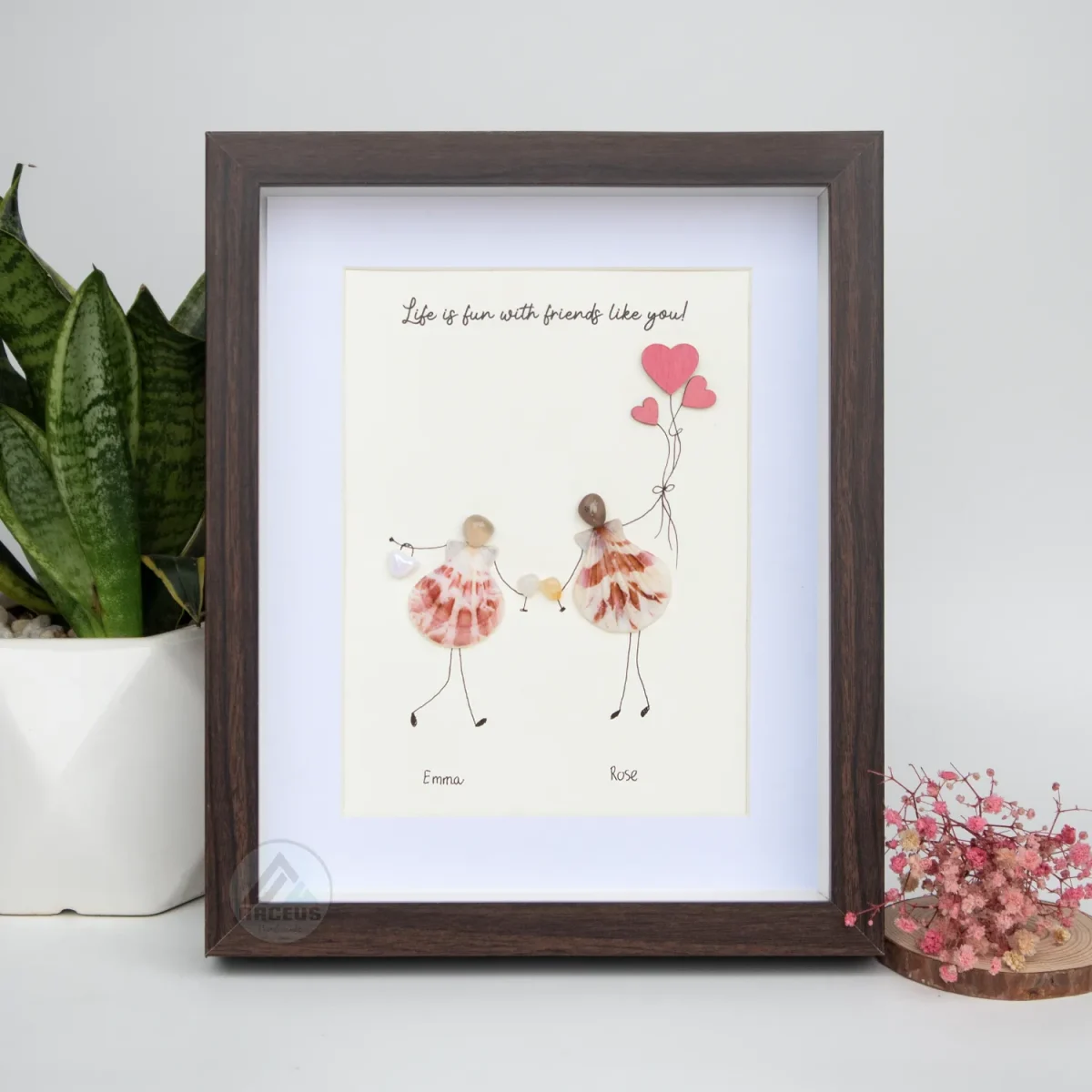 Personalized Best Friend Pebble Art, Birthday Gifts, Gifts For Best Friends, Friends Female, Best Friend Pebble Art, Pebble Art Gift - Image 7