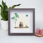 Personalized Couple Pebble Art, Wedding Gift for Couple, Anniversary Gift For Girlfriend / Wife / Husband, Pebble Painting, Pebble Art Gift - Image 5
