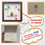 Personalized Couple Pebble Art, Wedding Gift for Couple, Anniversary Gift For Girlfriend / Wife / Husband, Pebble Painting, Pebble Art Gift - Image 3