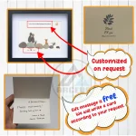 Personalized Couple and Dog Pebble Art, Gift for Wedding Anniversary, Gift for Couple, Love Pebble Art Gift, Pebble Painting - Image 3