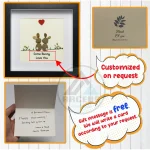 Bunny Pebble Art, Bunny Lovers Gift, Rabbit Pebble Art, Pebble Picture, Anniversary Gift, Rabbit Pebble Art, Rabbit Framed Gift, Unique Gift, Handcrafted Item, - Image 3