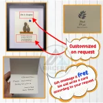 Personalized Dad And Daughter Pebble Art, Unique Birthday Gift for Dad, Dad's Birthday Gift, Pebble Art for Dad, Father's Day Pebble Artwork - Image 3