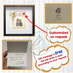 Personalized Couple Pebble Art, Wedding Gift for Couple, Anniversary Gift For Girlfriend / Wife / Husband, Pebble Painting, Pebble Art Gift - Image 3